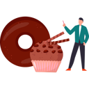 پیش‌نمایش فایل boy-is-looking-at-cupcakes-and-donuts-10322295 از پک روز جهانی نوتلا