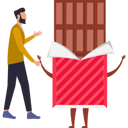 پیش‌نمایش فایل boy-is-making-friendship-with-chocolate-10322246 از پک روز جهانی نوتلا