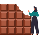 پیش‌نمایش فایل girl-eats-chocolate-from-the-bar-10322340 از پک روز جهانی نوتلا
