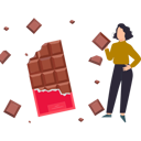 پیش‌نمایش فایل girl-has-a-piece-of-chocolate-10322227 از پک روز جهانی نوتلا