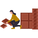 پیش‌نمایش فایل girl-is-collecting-pieces-of-chocolate-10322207 از پک روز جهانی نوتلا