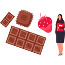 پیش‌نمایش فایل girl-is-eating-chocolate-with-strawberries-10322301 از پک روز جهانی نوتلا