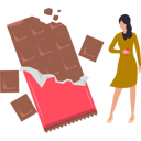 پیش‌نمایش فایل girl-is-looking-at-the-chocolate-10322327 از پک روز جهانی نوتلا