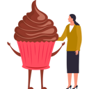 پیش‌نمایش فایل girl-is-looking-at-the-cupcake-10322201 از پک روز جهانی نوتلا