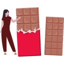 پیش‌نمایش فایل girl-is-showing-the-chocolate-bar-10322293 از پک روز جهانی نوتلا
