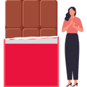 پیش‌نمایش فایل girl-is-standing-next-to-the-chocolate-bar-10322210 از پک روز جهانی نوتلا