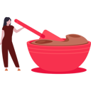 پیش‌نمایش فایل girl-is-stirring-the-melted-chocolate-10322239 از پک روز جهانی نوتلا