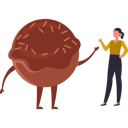 پیش‌نمایش فایل girl-is-talking-to-donut-10322247 از پک روز جهانی نوتلا