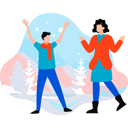 پیش‌نمایش فایل boy-and-girl-are-having-fun-in-ice-10389477 از پک زمستان