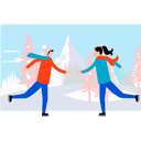 پیش‌نمایش فایل boy-and-girl-are-ice-skating-10389498 از پک زمستان