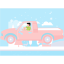 پیش‌نمایش فایل boy-is-driving-jeep-in-winter-10389515 از پک زمستان