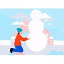 پیش‌نمایش فایل boy-is-making-snowman-10389476 از پک زمستان