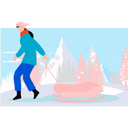 پیش‌نمایش فایل girl-is-carrying-a-sleigh-10389473 از پک زمستان