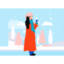 پیش‌نمایش فایل girl-is-drinking-hot-coffee-in-winter-10389500 از پک زمستان