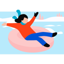 پیش‌نمایش فایل girl-is-enjoying-in-floater-10389474 از پک زمستان