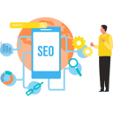 پیش‌نمایش فایل businessman-is-looking-at-seo-optimization-10386376 از پک بهینه‌سازی