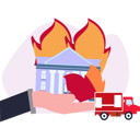 پیش‌نمایش فایل building-is-on-fire-10350528 از پک خدمات آتش‌نشانی