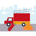 پیش‌نمایش فایل fire-truck-is-on-the-road-10350534 از پک خدمات آتش‌نشانی