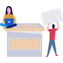 پیش‌نمایش فایل girl-is-using-a-laptop-10404575 از پک انتخابات و روز رأی‌گیری