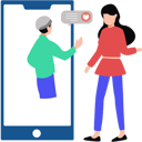 پیش‌نمایش فایل boy-and-girl-chatting-online-10419852 از پک جشن دوستانه