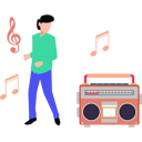 پیش‌نمایش فایل boy-enjoying-music-on-boom-box-10419878 از پک جشن دوستانه