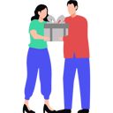 پیش‌نمایش فایل boy-giving-valentine-gift-to-girl-10419851 از پک جشن دوستانه