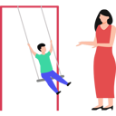 پیش‌نمایش فایل child-playing-on-swing-in-park-10419880 از پک جشن دوستانه
