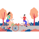 پیش‌نمایش فایل couple-bicycle-riding-in-park-10419846 از پک جشن دوستانه