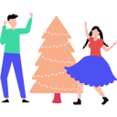 پیش‌نمایش فایل couple-dancing-in-christmas-party-10419885 از پک جشن دوستانه
