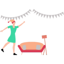 پیش‌نمایش فایل girl-dancing-at-home-10419864 از پک جشن دوستانه