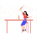 پیش‌نمایش فایل girl-holding-champagne-bottle-10419868 از پک جشن دوستانه