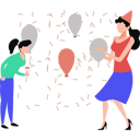 پیش‌نمایش فایل girls-doing-part-together-10419850 از پک جشن دوستانه