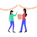 پیش‌نمایش فایل girls-talking-on-new-year-party-10419879 از پک جشن دوستانه
