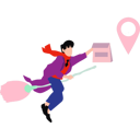 پیش‌نمایش فایل boy-delivers-the-parcel-quickly-10404655 از پک تحویل غذا