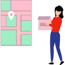 پیش‌نمایش فایل delivery-girl-delivering-food-parcel-10404662 از پک تحویل غذا