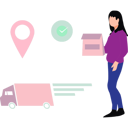 پیش‌نمایش فایل deliverywoman-loaded-boxes-in-truck-and-shipped-for-delivery-10404689 از پک تحویل غذا