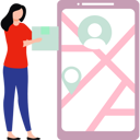 پیش‌نمایش فایل girl-holding-parcel-looking-at-location-on-mobile-10404666 از پک تحویل غذا