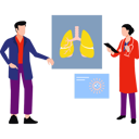 پیش‌نمایش فایل boy-and-girl-are-talking-about-a-lungs-report-10441317 از پک پزشک
