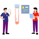 پیش‌نمایش فایل boy-and-girl-talking-about-test-tube-sample-10441310 از پک پزشک