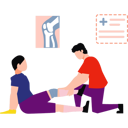 پیش‌نمایش فایل doctor-is-bandaging-boys-leg-10441301 از پک پزشک