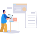 پیش‌نمایش فایل businessman-works-on-online-content-information-10427244 از پک نویسندگی محتوا