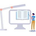 پیش‌نمایش فایل businesswoman-is-reading-online-book-10427192 از پک نویسندگی محتوا