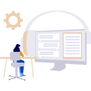 پیش‌نمایش فایل businesswoman-works-online-10427219 از پک نویسندگی محتوا