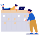 پیش‌نمایش فایل employees-are-working-with-task-reminders-10427194 از پک نویسندگی محتوا