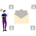 پیش‌نمایش فایل businessman-is-sending-marketing-mails-to-clients-10430856 از پک اشتغال