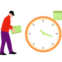 پیش‌نمایش فایل delivery-boy-delivers-parcel-on-time-10430869 از پک اشتغال