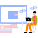 پیش‌نمایش فایل businessman-is-transferring-money-online-10452916 از پک مدیریت مالی