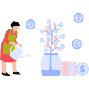 پیش‌نمایش فایل girl-is-growing-dollar-plant-10452912 از پک مدیریت مالی