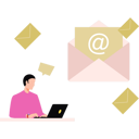 پیش‌نمایش فایل boy-checking-mail-on-laptop-10455646 از پک سرویس ایمیل