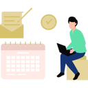 پیش‌نمایش فایل boy-sending-schedule-email-through-laptop-10455627 از پک سرویس ایمیل